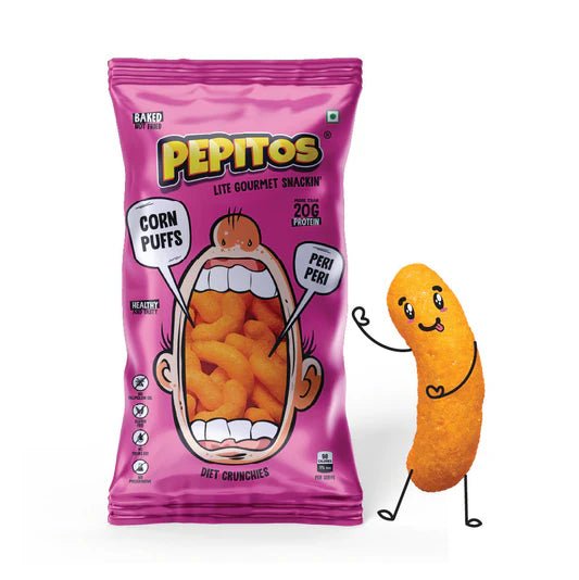 Pepitos Corn Puffs - Peri Peri -XXL Party Pack -140g