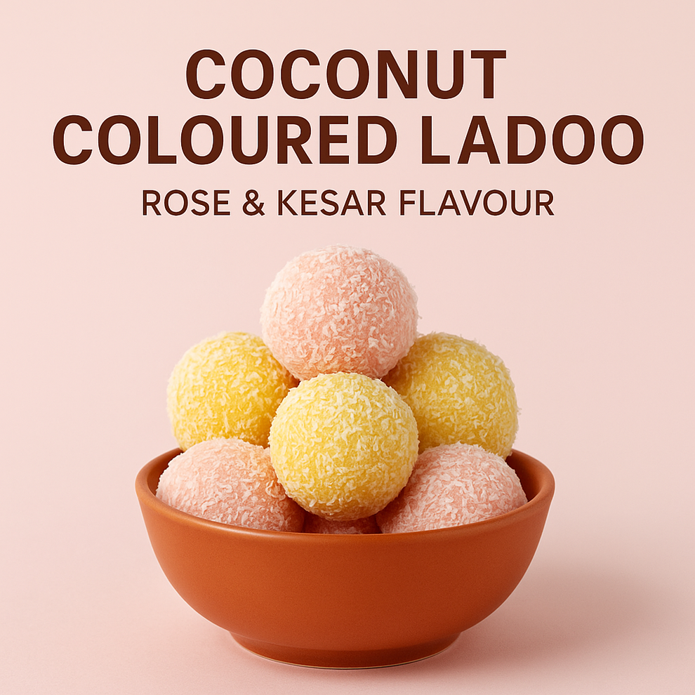 COCONUT LADOO ROSE AND KESAR FLAVOUR | 150 G | Arora22