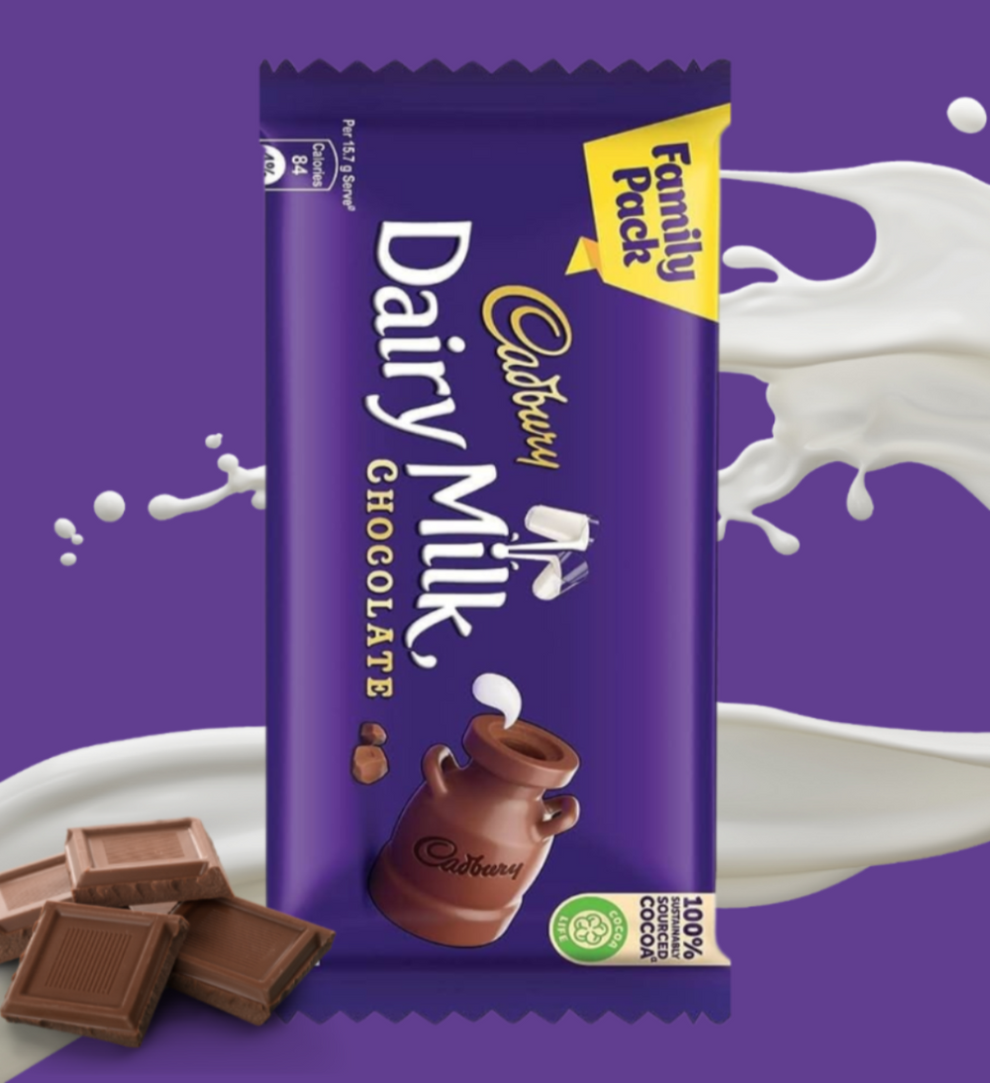 Cadbury Dairy Milk Chocolate Family Pack | 123 g | Arora22