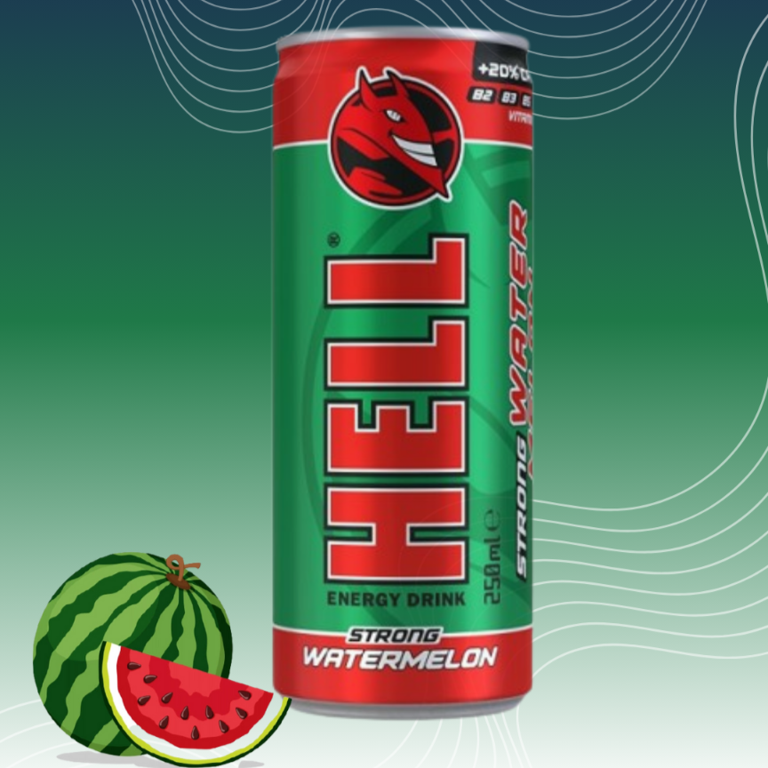 Hell Energy Drink (Watermelon Flavour) | Imported from India | Arora22