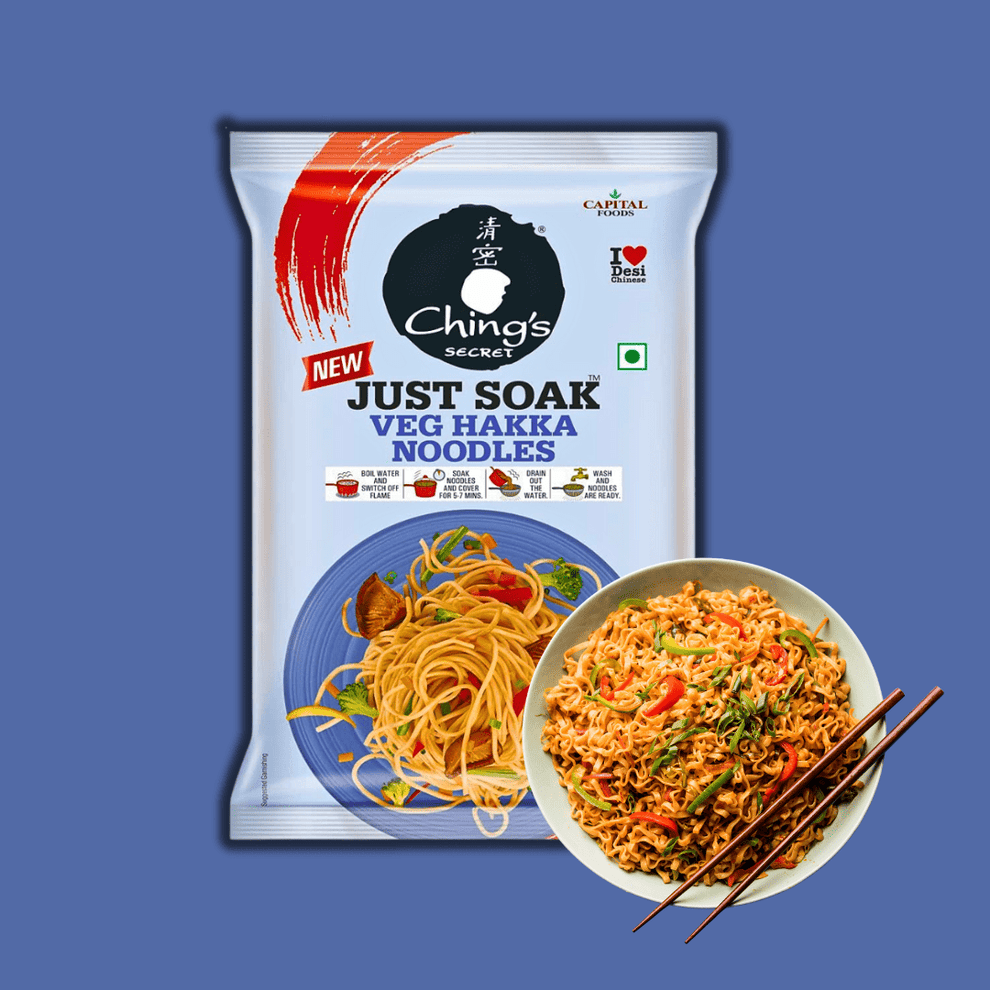 Ching's Just Soak Veg Hakka Noodles | Imported from India | 150g