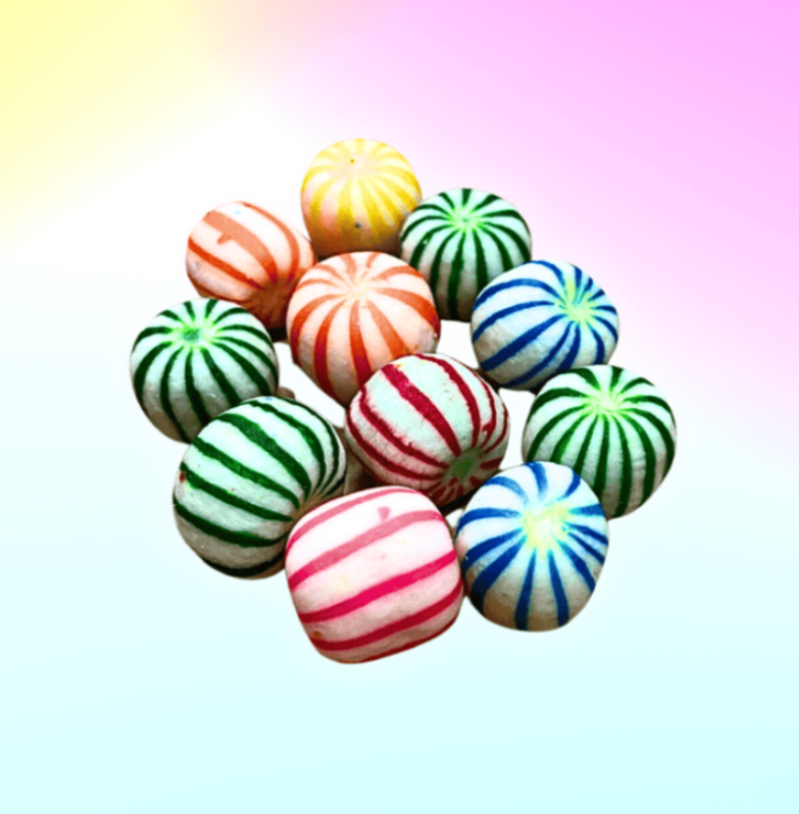 Colorful Stripped Candy Balls | Pack of 20 | Arora22