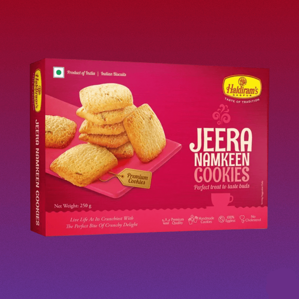 Haldiram Jeera Cookies | 250g box | Arora22