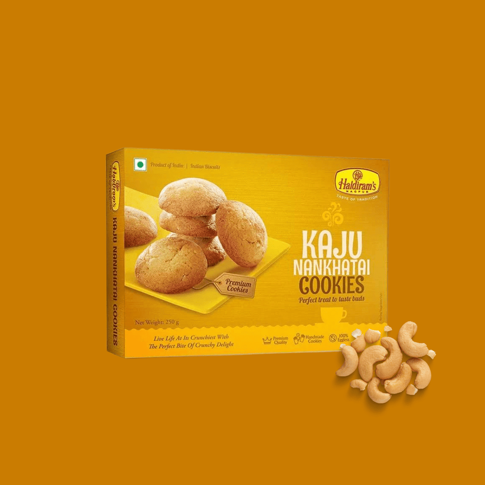 Haldiram Kaju Nankhatai Cookies | 250g box | Arora22