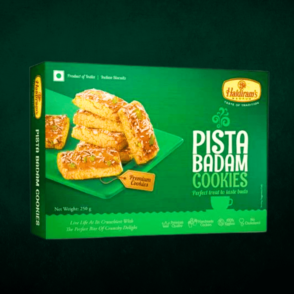Haldiram Pista Badam Cookies | 250g box | Arora22