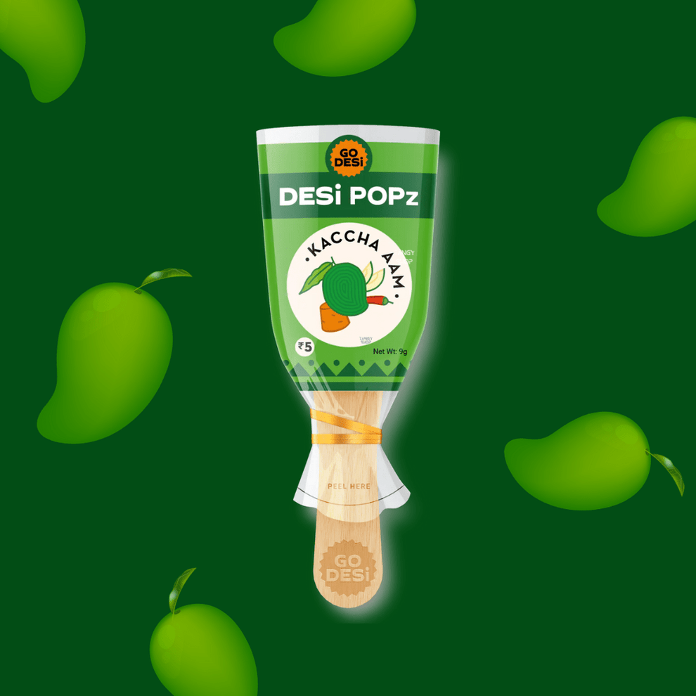 Kacha Aam + Spicy Lolipop | Pack of 5 | GoDesi Popz | Arora22