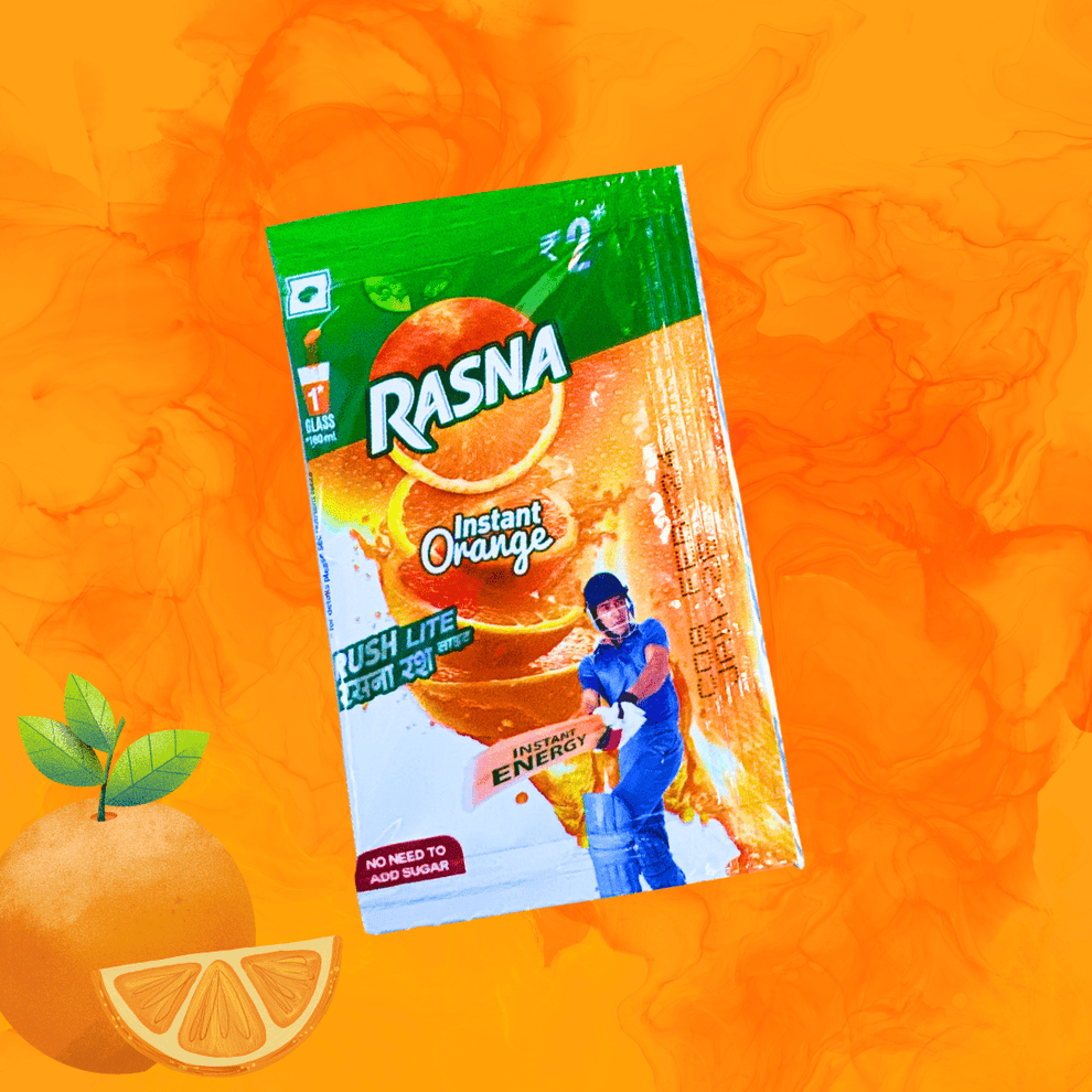 Rasna Orange Flavour | Pack of 24 Pouches | Arora22